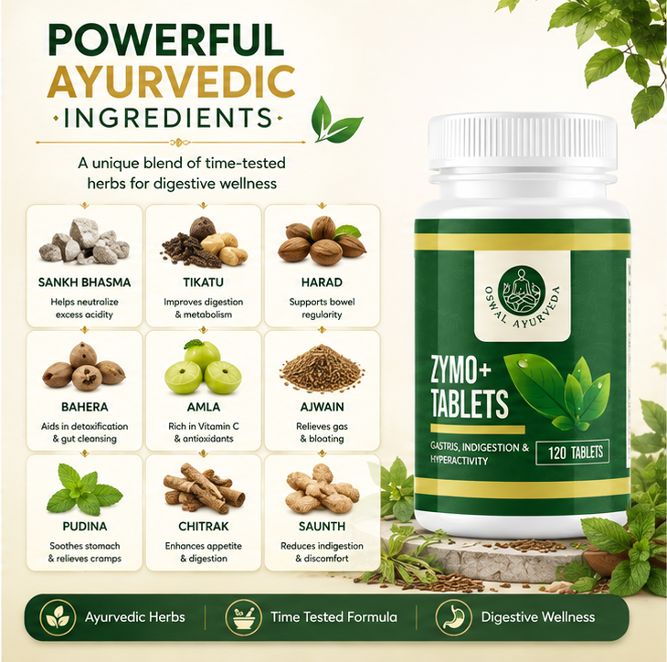 Zymo Plus Ayurvedic Digestive Tablets